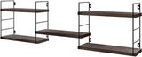 Floating Shelves Wall Mounted, Adjustable Storage Rack for Office, Bathroom, Living Room