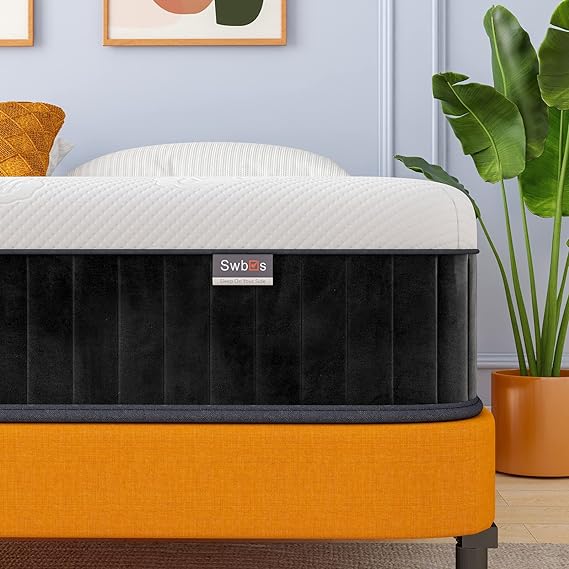 10 Inch Memory Foam Firm King Size Mattress with Bed