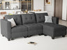 Sofa Couch with Storage Seats Convertible Sectional Couch