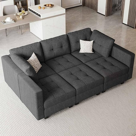 Convertible Sectional Sleeper Sofa Bed Modular Sofa Sleeper Couch Set