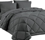 Queen Bed in a Bag 7 Pieces Comforter Set and Sheets All Season Bedding Sets