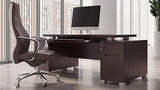 79" Modern Ford Executive Desk with Filing Cabinets