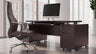 79" Modern Ford Executive Desk with Filing Cabinets