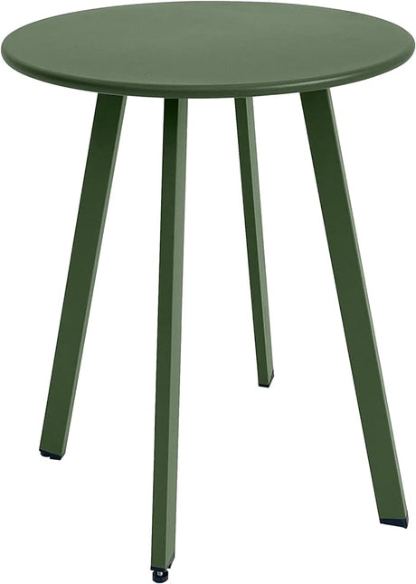 Outdoor Side Table, Weather Resistant Patio Small Side Table Outdoor Indoor Round