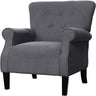 Modern Classic Accent Fabric Arm Chair, Linen Upholstered Single Sofa