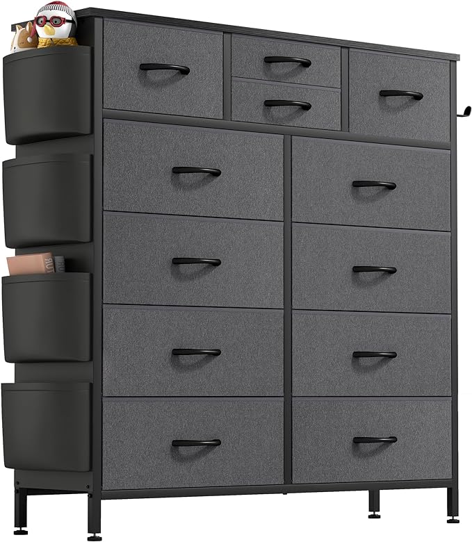 12 Drawers  with Side Pockets