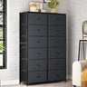 Tall Dressers for Bedroom, 12 Drawer with Wooden Top and Metal Frame