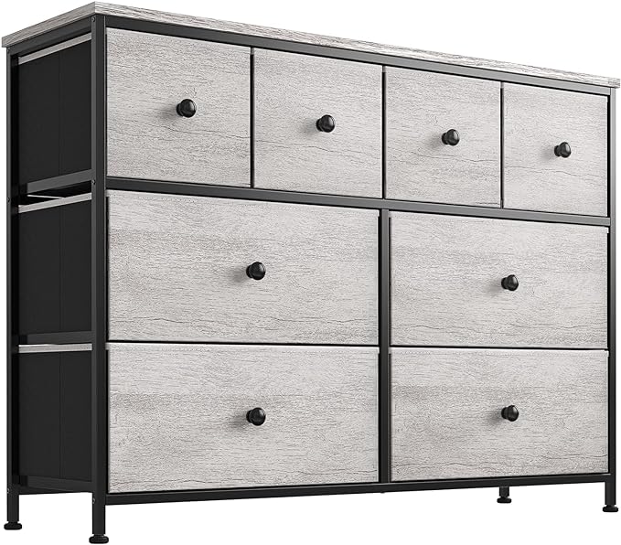 8 Drawer Dresser for Bedroom Chest of Drawers Closets Storage Units Organizer