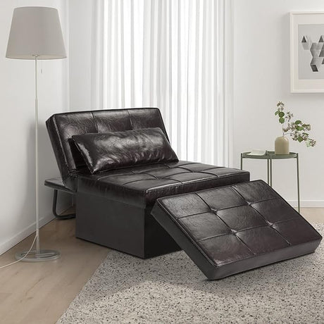 Sofa Bed Ottoman Bed Chair 4 in 1 Multi-Function Folding Sleeper