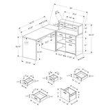 Ergonomic Gaming Desk with Storage and Cable Management