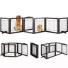 Folding No-Assembly Pet Gate 144" Wide, 30" Tall Wooden Dog Gate