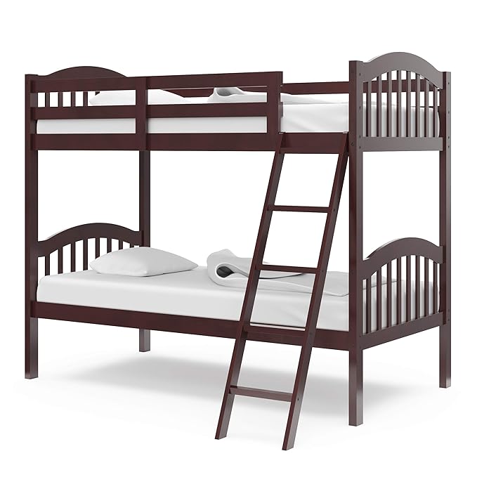 Storkcraft Long Horn Solid Hardwood Twin Bunk Bed