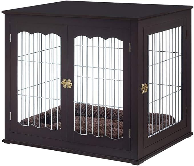 Furniture Style White Dog Crate for Medium Large Dogs