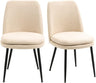 Modern Upholstered Dining Chairs Set of 2 with Seat Cushion