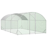 FarmGuard XL galvanized steel walk-in chicken coop with predator-proof mesh