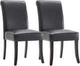 Upholstered Kitchen & Dining Room Chairs with High Back, Faux Leather Dining Chairs