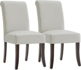 Upholstered Kitchen & Dining Room Chairs with High Back, Faux Leather Dining Chairs