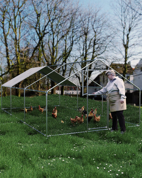 Fitenlor Fortress XL metal walk-in chicken coop 20ft