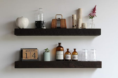 Reclaimed Wood Shelves Floating Or with Brackets Amish Handcrafted in Lancaster County