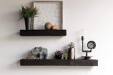 Reclaimed Wood Shelves Floating Or with Brackets, Amish Handcrafted in Lancaster County