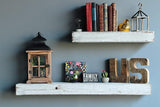 Reclaimed Wood Shelves Floating Or with Brackets, Amish Handcrafted in Lancaster County