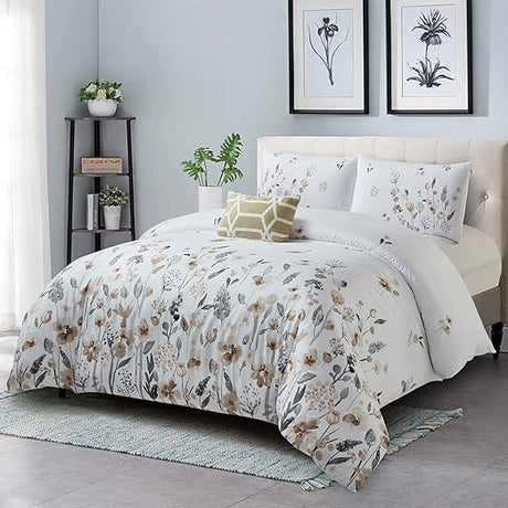 4 Pieces 100% Cotton Soft and Comfort Floral