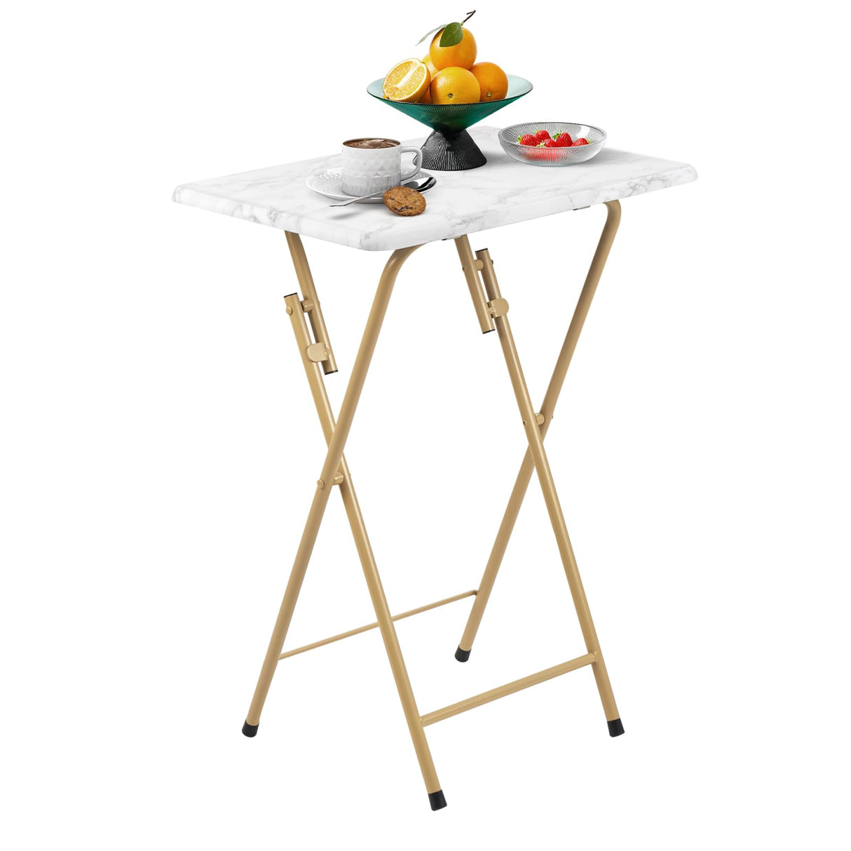 Folding tray table for couch or bed – marbling pattern

