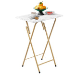 Folding tray table for couch or bed – marbling pattern

