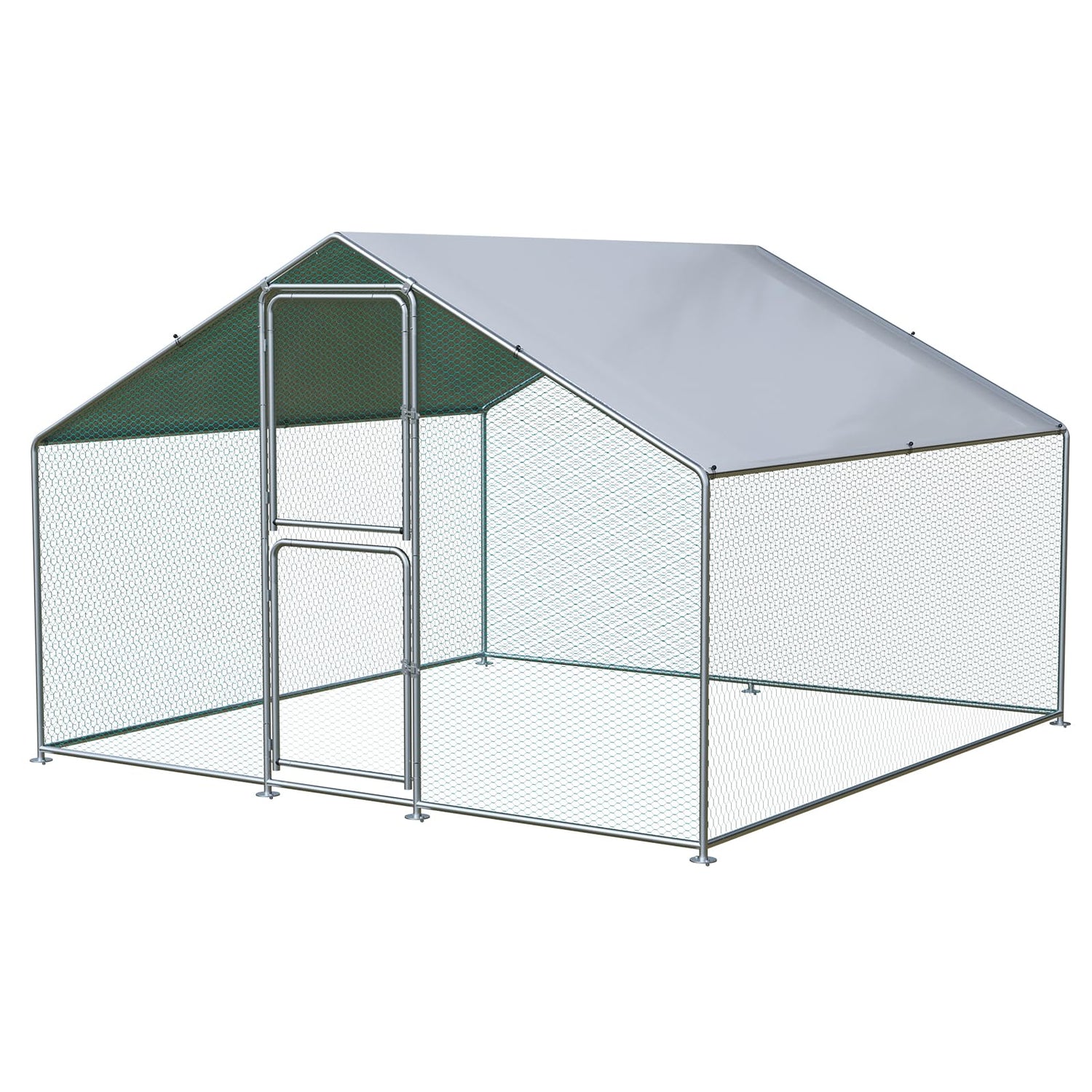 FortiRoost metal chicken coop with PE waterproof roof