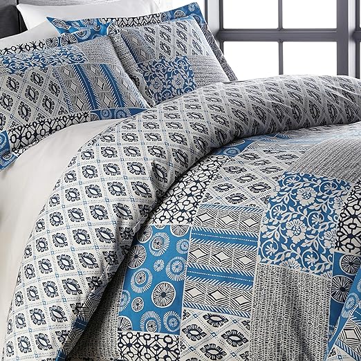 Oversized Comforter Bedding Set Down Alternative All-Season Warmth, Soft Reversible