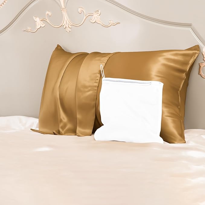 Silk Pillowcase for Hair and Skin with Hidden Zipper