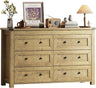 Black Dresser for Bedroom with 6 Drawers, Modern Chest of Drawers, Wood Dressers