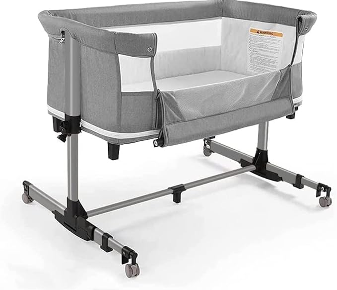 3in1 Bedside Crib for Girl or Boy, Bedside Sleeper for Baby Portable and Adjustable Crib