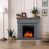 43” Electric Fireplace Mantel Wooden Surround Firebox