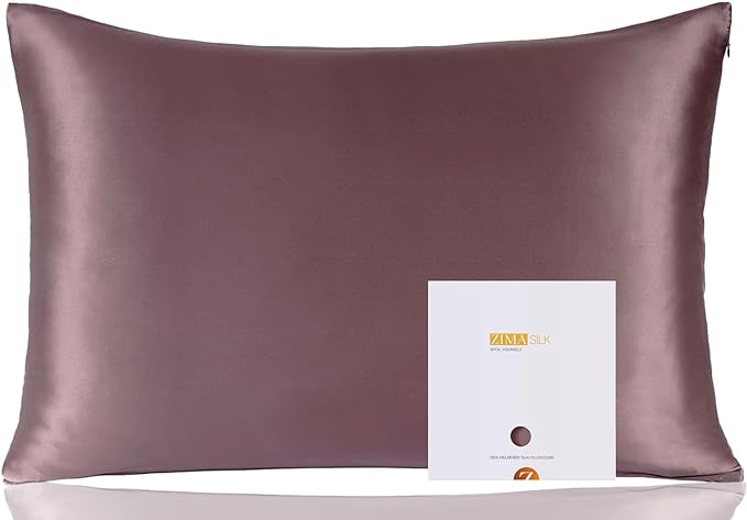 100% Pure Mulberry Silk Pillowcase for Hair and Skin Health,Soft and Smooth,Both Sides