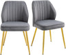 Modern Upholstered Dining Chairs Set of 2 with Seat Cushion