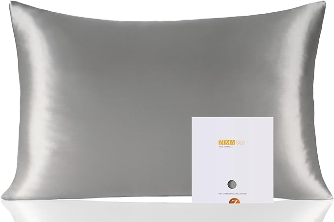 100% Pure Mulberry Silk Pillowcase for Hair and Skin Health,Soft and Smooth,Both Sides