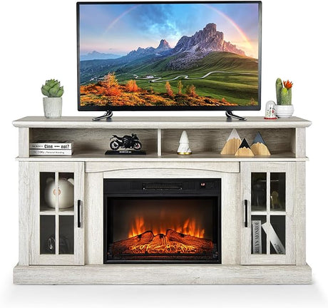 Electric Fireplace TV Stand for TVs Up to 65 Inches