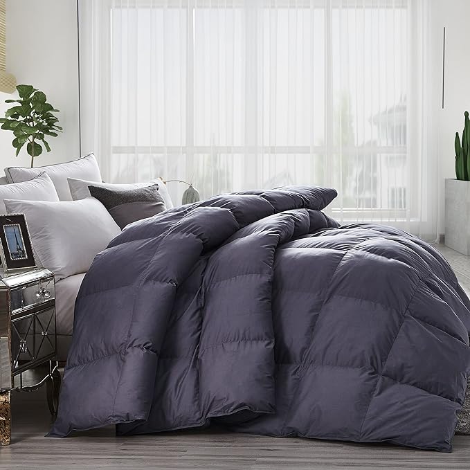 Luxurious King Size Goose Down Feather Fiber Comforter Duvet Insert