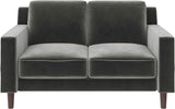 Brynn Loveseat 2 Seater Sofa, Blue Velvet