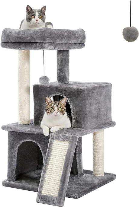 Cat Tree Luxury Cat Tower with Double Condos