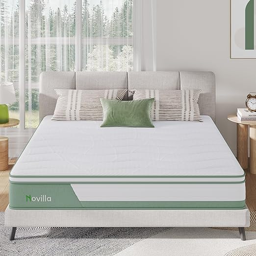 Hybrid King Mattress, 10 Inch 5-Zone Mattress with Gel Memory Foam