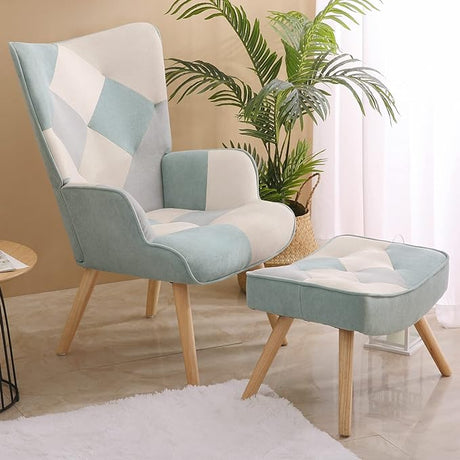 Accent Chair with Ottoman Living Room Chair and Ottoman Set