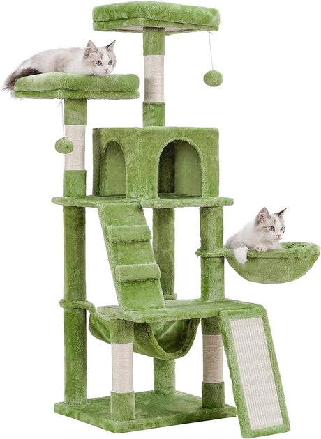 Cat Tree, Cat Tower for Indoor Cats,Multi-Level Cat Furniture Condo for Cats with Padded