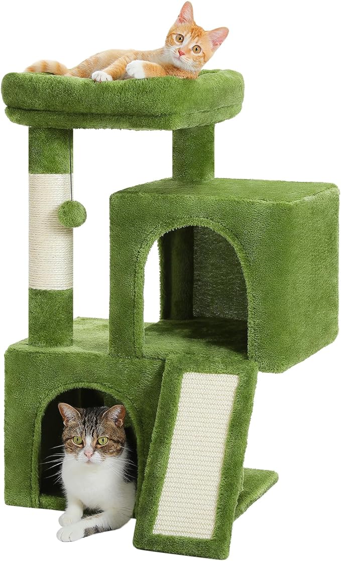 Cat Tree 30 Inches Cat Tower with Dual Condos