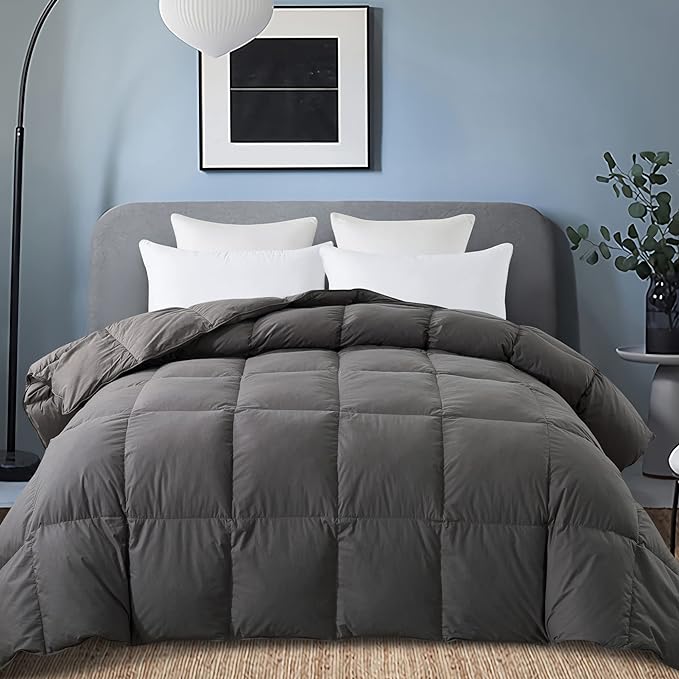 Queen Size Feather Comforter, Filled with Feather and Down