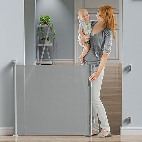 Baby Gate for Stairs Extra Wide 59” X 33” Tall for Kids or Pets Indoor