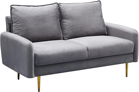 Sofa Tufted Couch with Metal Legs for Living Room