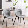 Dining Chairs Set of 2 Upholstered Faux Leather Kitchen Dining Room Chairs