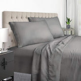 Beige Queen Size Bed Sheets Set Deep Pocket to 21 inches Mattress